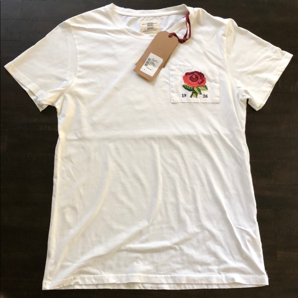 Kent & Curwen Iconic Rose Patch Tee
